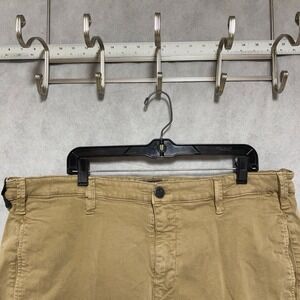 34 HERITAGE Shorts Men 40 Beige Cotton Lyocell Twill Chino Classic Casual Preppy